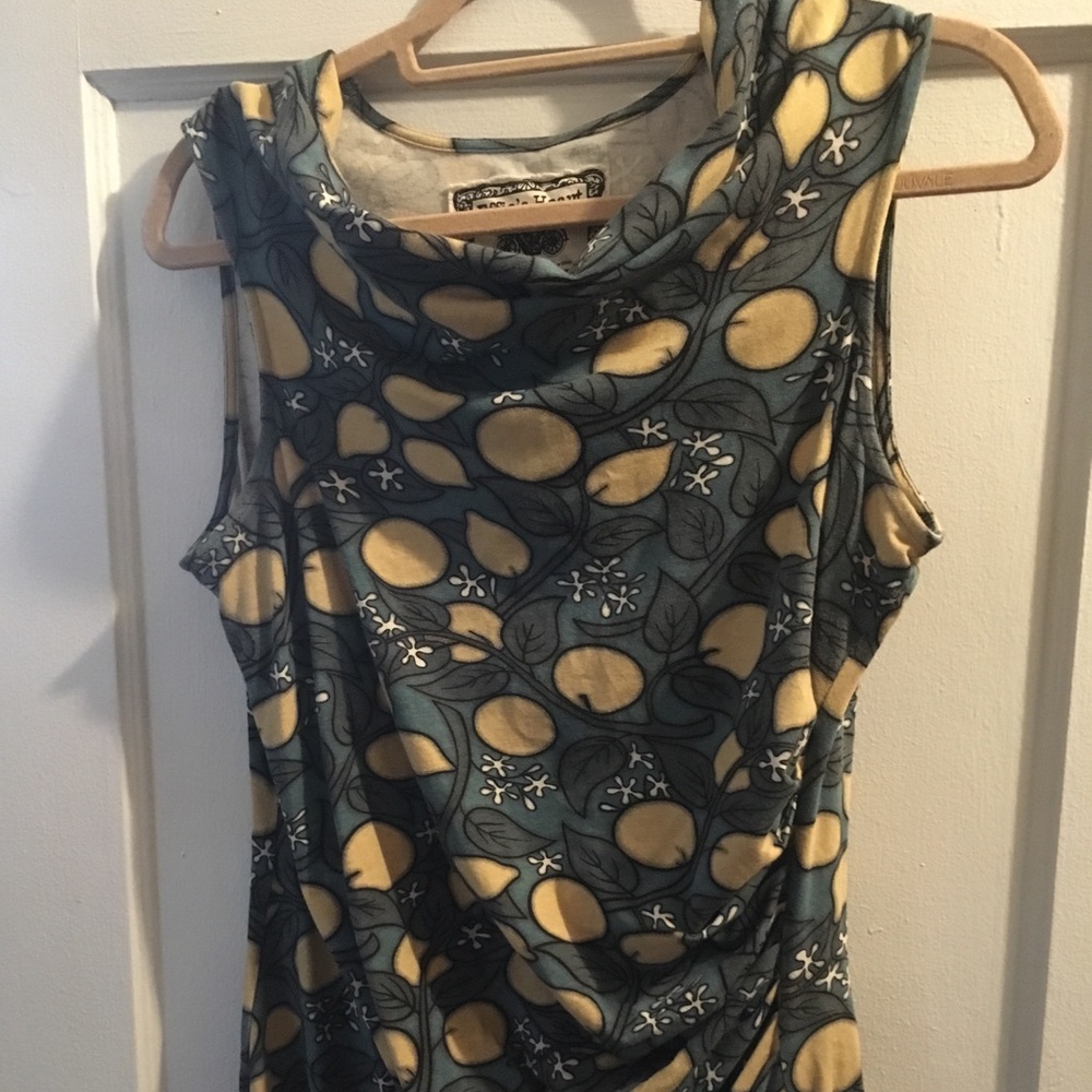 Lemon Print Effie’s Heart sleeveless top